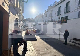 The street in Torrox where the incident happened.