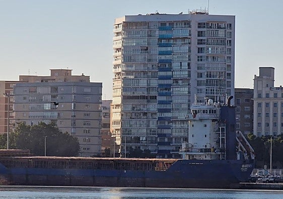 The rescued ship, today in the Port of Malaga