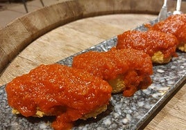 Pavia de bacalao at Rincón de Qrro, one of the restaurants distinguished with a Solete Repsol.