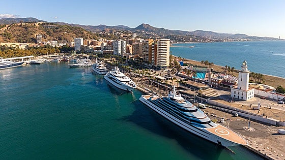 Arrival of megayachts in Malaga port doubles in one year