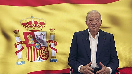 Former King of Spain's message raises royal eyebrows