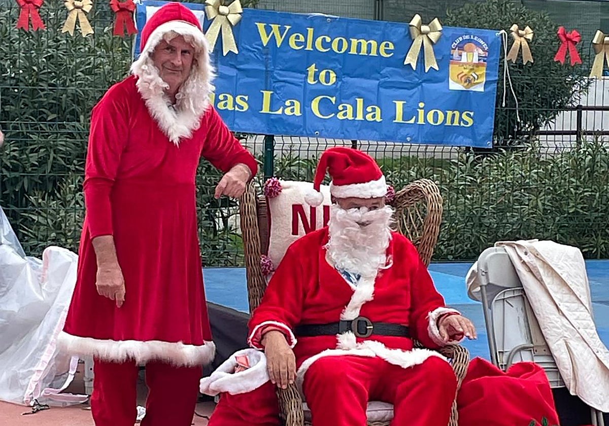 Santa stopped off at the festive market last weekend.