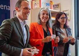 The prepaid cards were presented at the town hall on Tuesday.