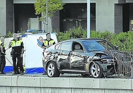 The point on the river promenade where the hit-and-run occurred.