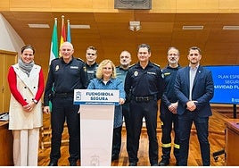 Ana Mula during the recent local security board meeting.