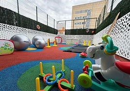 Image of the sports club for children with cancer at Malaga city's Materno Hospital.