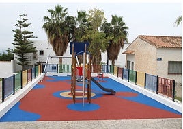 The renovated play area in Cártama.
