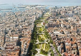 The plan for the Guadalmedina riverbed crossings.