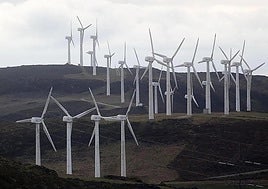 A wind farm in Spain.