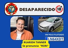 Missing person poster being distributed by the Erican Rescate association.