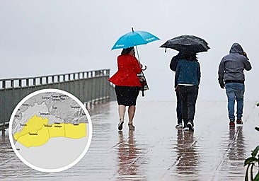 Aemet activates yellow alerts for heavy rain, gale force winds and rough seas along the Costa del Sol this weekend