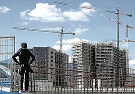 A large construction site, yet affordable homes remain in short supply.