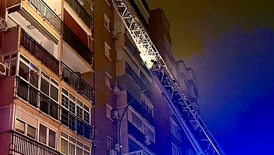 Firework blamed for New Year's Eve Malaga city flat blaze