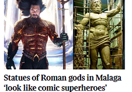 Debate over port of Malaga's giant sculptures reaches The Times: 'Roman gods that look like superheroes'
