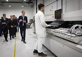 Visiting dignitaries at the opening of Indra's new centre in Malaga.