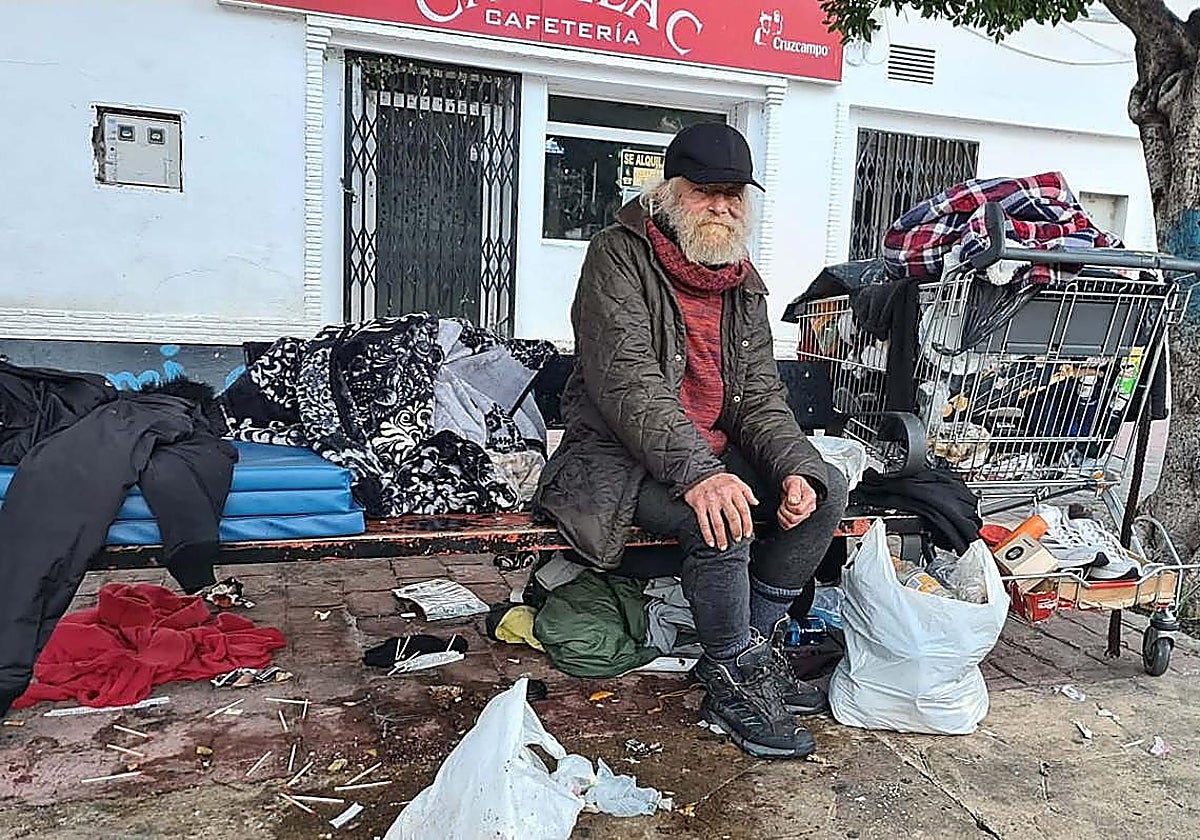 Lutz, the homeless Canadian who was attacked on Granada's Costa Tropical