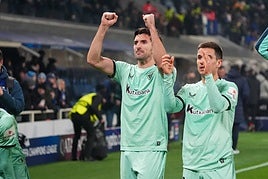 Athletic Club players after their game on Wednesday.