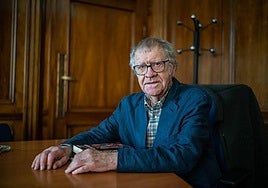 Award-winning Hispanist Ian Gibson in Madrid in 2023.