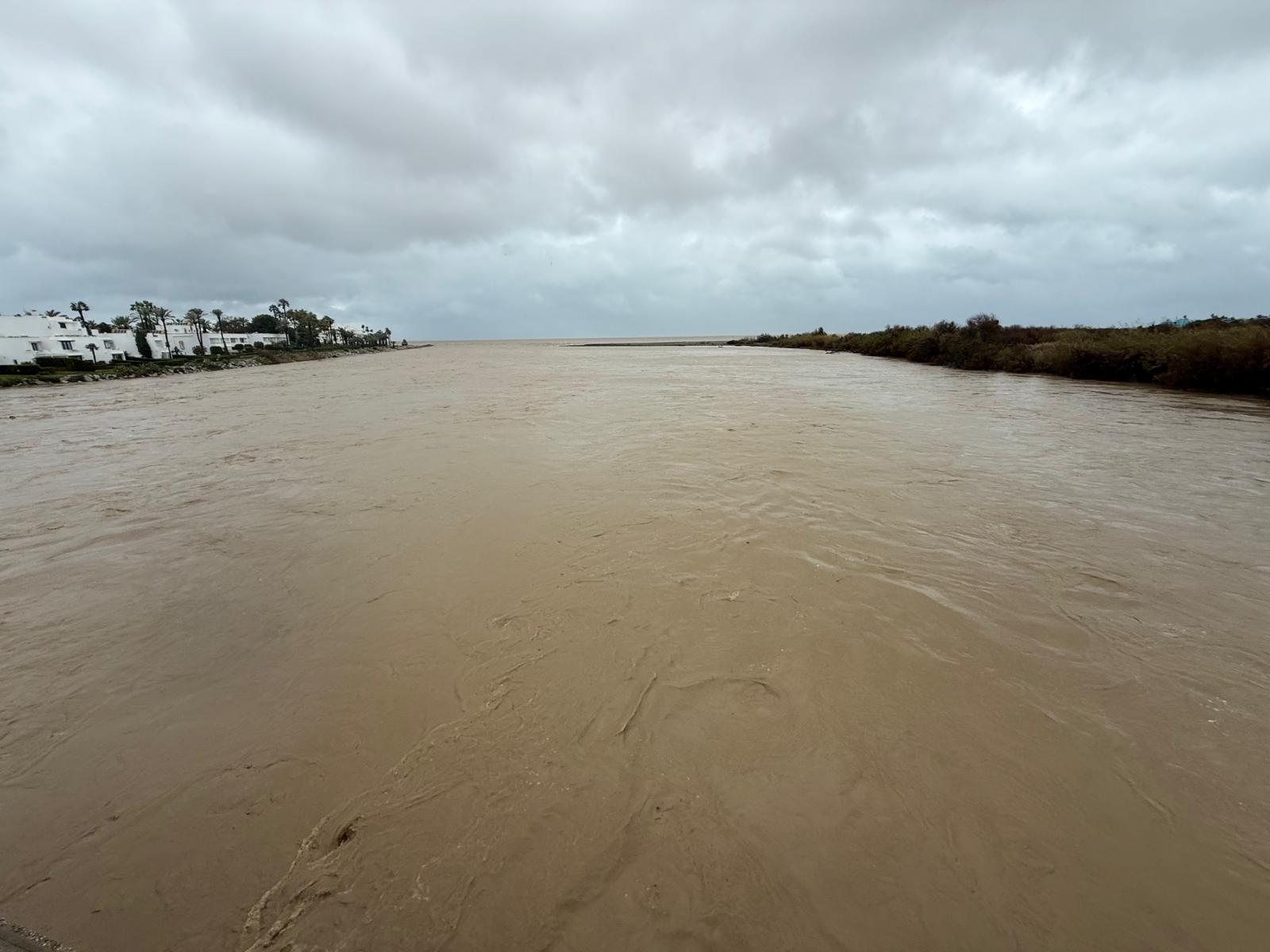 River Guadiaro mouth in Sotogrande.
