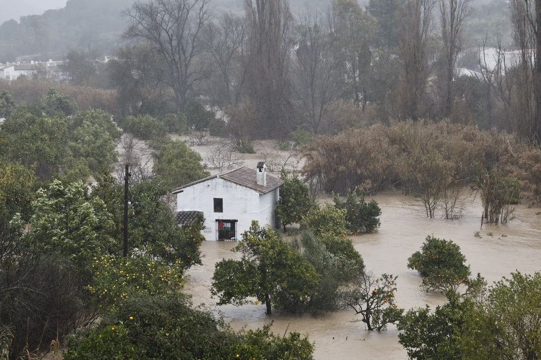 Images taken in Benaoján and Jimera de Líbar on Wednesday morning.