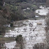 Storm damage in Quéntar, Granada province.