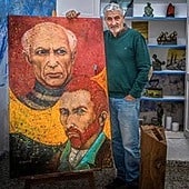 The 68-year-old Torreño artist in the gallery that closed at the end of January.