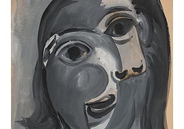 Tête de femme ('Head of a Woman', 1941). Gouache on paper.