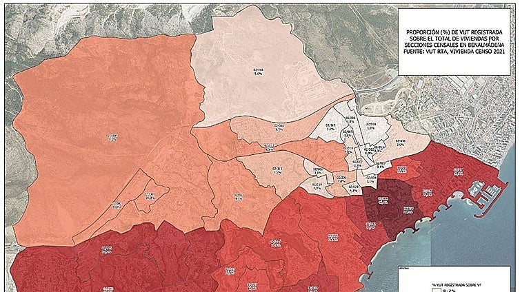 17% of the homes in Benalmádena are tourist accommodation