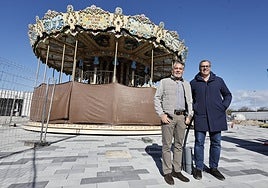 Sould Park President Miguel Ángel Notario and Expansion Director Diego Naranjo.