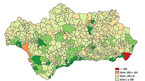 Almería city sees highest growth while Níjar records province's largest migration slump
