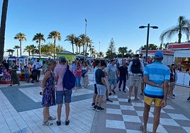 Archive image of the promenade in Torre del Mar.
