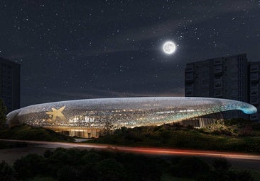Nighttime visualisation of the future Caixaforum Malaga