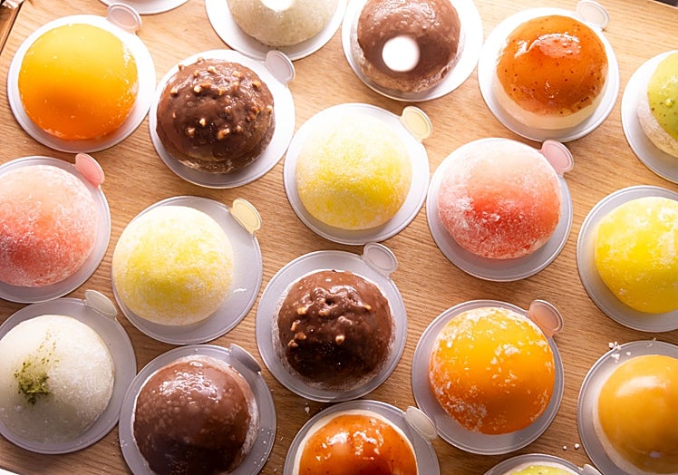 Variety of mochis available on the premises.