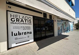 The new Lubrano ice cream parlour in Malaga.