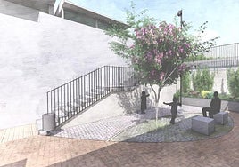 Mock-up of Calle Niña de Oro after renovation.