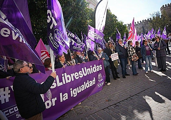 Demonstration in Seville against the pay gap