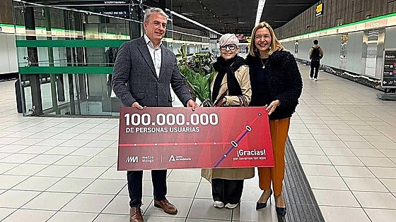 Malaga's Metro reaches 100 million travellers