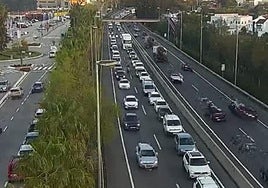 Malaga traffic: long tailbacks on A-7 motorway following two Monday accidents