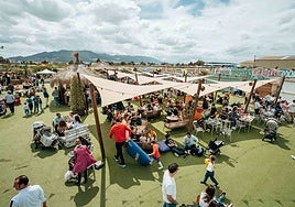 Photo from a previous installation of the City Market in Malaga.