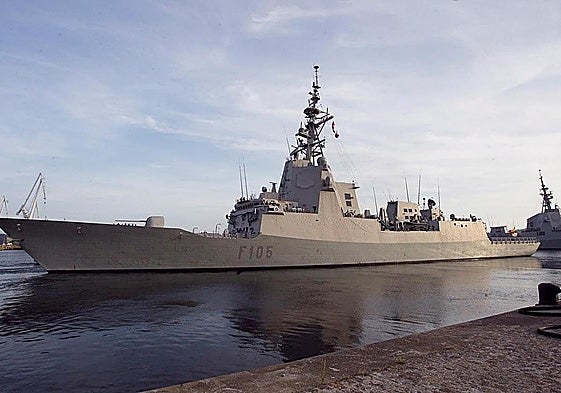 Archive photo of the frigate Cristóbel Colón