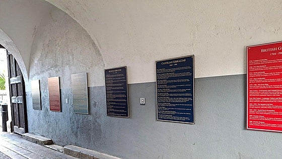 Timeline plaques installed charting 3,000 years of Gibraltar's history
