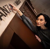 Lacarra, outside the theatre's rehearsal room.