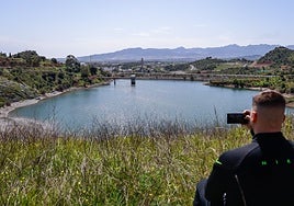 Photo taken from one of the roads bordering the El Tomillar dam in Malaga.