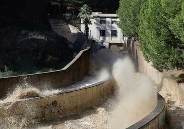 Recent release of water from the El Limonero dam.