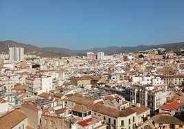 View of Malaga city's historic centre.