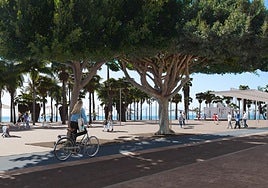 Visualisation of the original El Palo promenade project, which Malaga city council drafted.