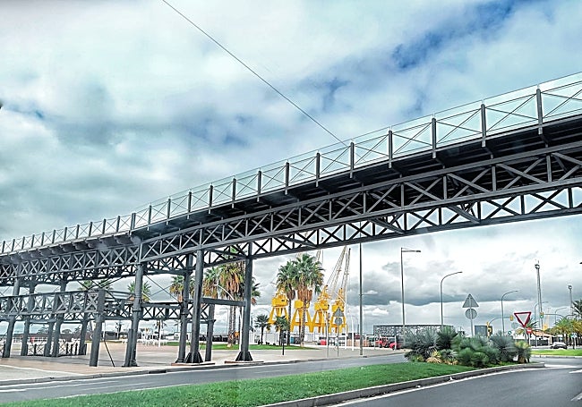 Start of Huelva's promenade.