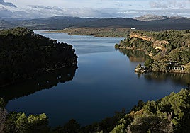 The Guadalhorce reservoir in Malaga province.