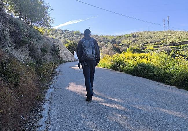 Leaving Alcaucín via Calle del Calvario