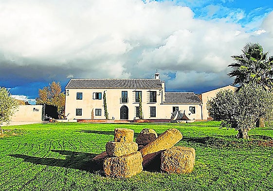 The olive oil farm in Bobadilla, Malaga province.